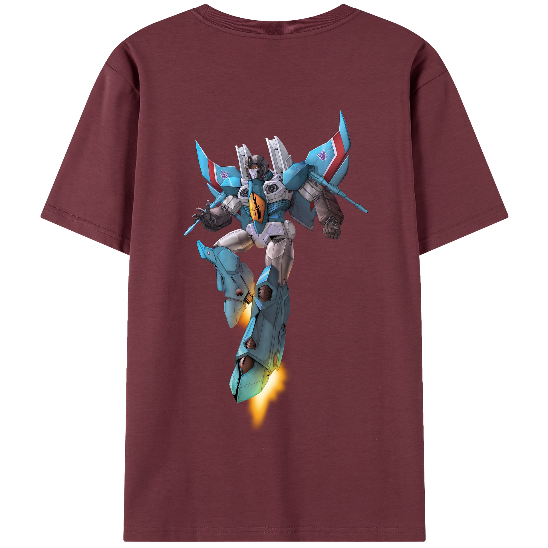 （画像用） Transformers トランスフォーマー 綿100％半袖Tシャツ（背面プリント）